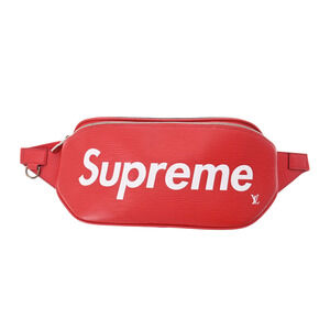 Louis Vuitton Epi Bum Bag Supreme Collaboration Red Body